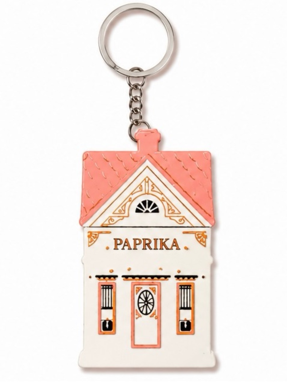 2/$25 Lenox Spice Village Inspired Paprika House Keychain with Key Ring